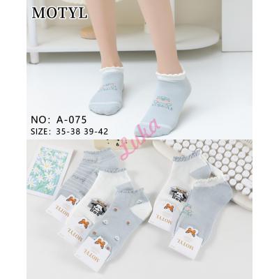 Women's low cut socks Motyl A-074