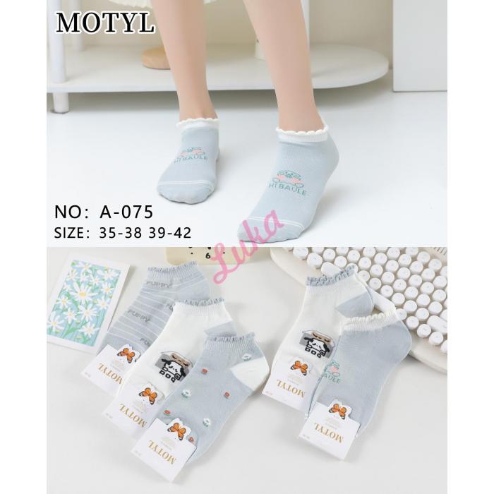 Women's low cut socks Motyl A-074