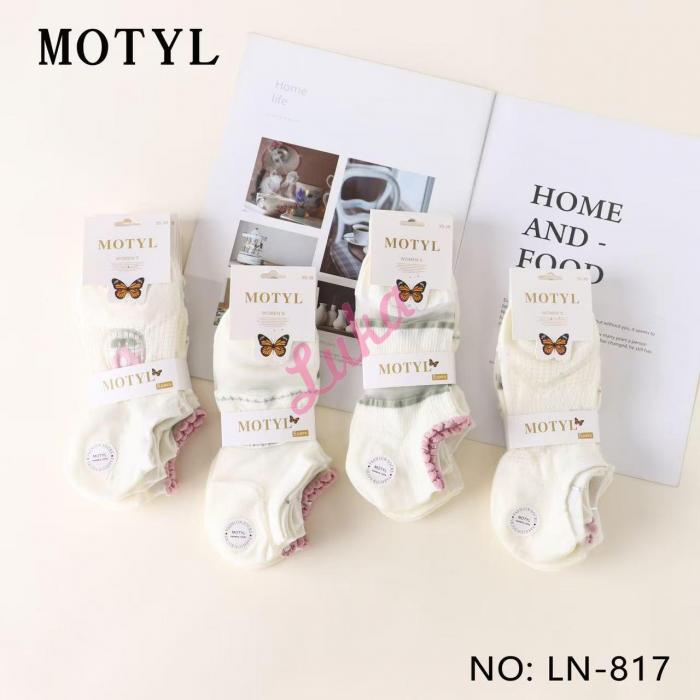 Women's low cut socks Motyl LN-815