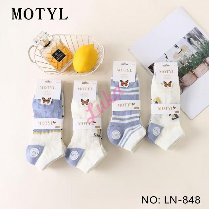 Women's low cut socks Motyl LN-845