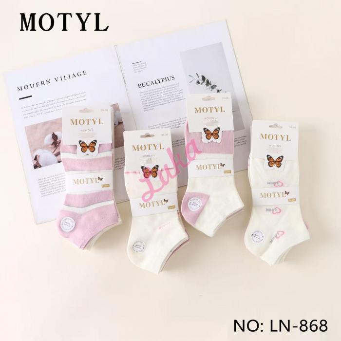 Women's low cut socks Motyl LN-867
