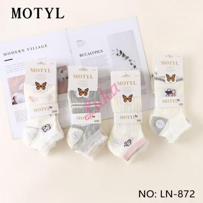 Women's low cut socks Motyl LN-868