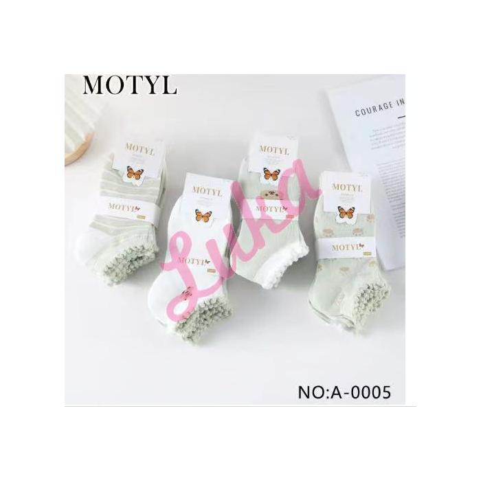 Women's low cut socks Motyl LN2025-7
