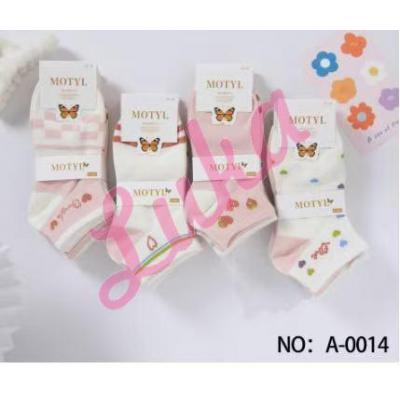 Women's low cut socks Motyl A-0005