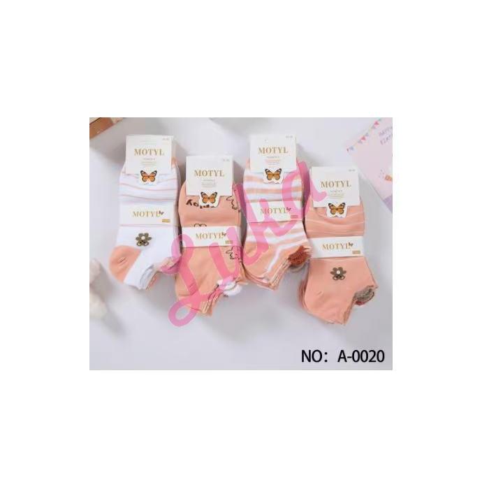 Women's low cut socks Motyl A-0014