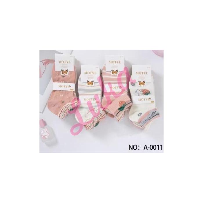 Women's low cut socks Motyl A-0020