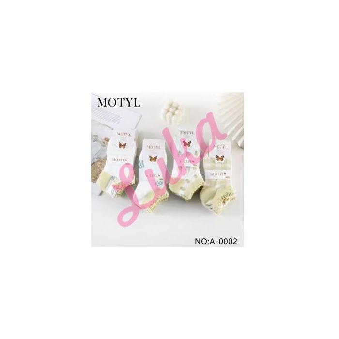 Women's low cut socks Motyl A-0011