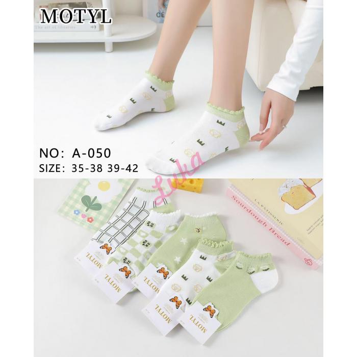 Women's low cut socks Motyl A-047