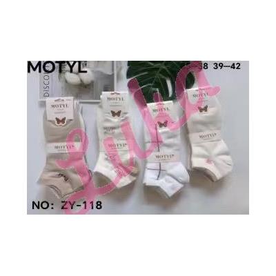 Women's low cut socks Motyl A-105