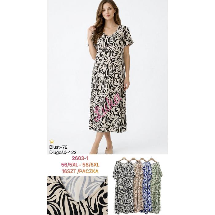 Women's dress Ellen Rose KOD-2606-1