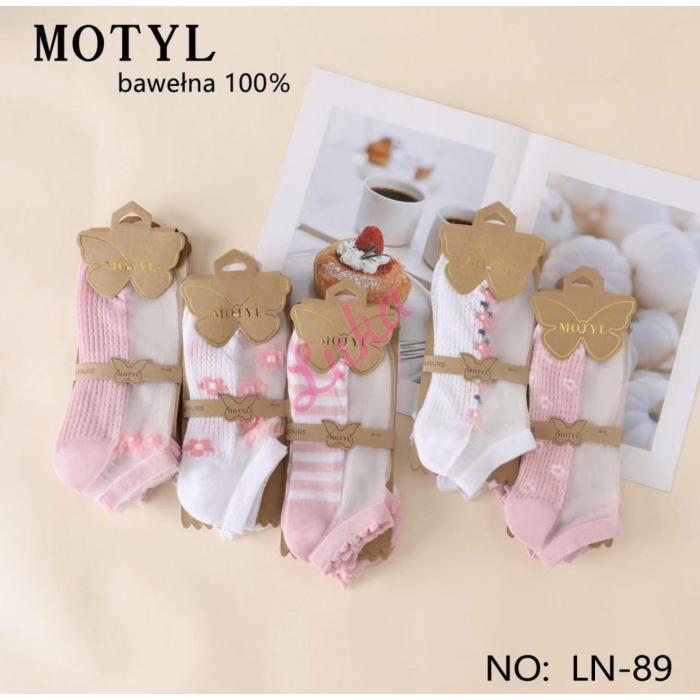 Women's low cut socks Motyl LN-89