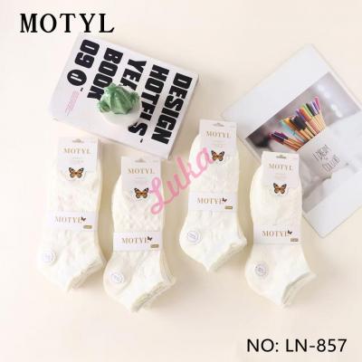 Women's low cut socks Motyl LN-857