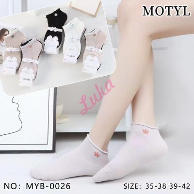 Women's low cut socks Motyl MYB-0026