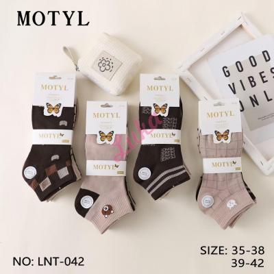Women's low cut socks Motyl LNT-042