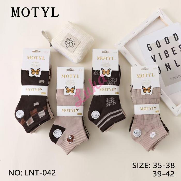 Women's low cut socks Motyl LNT-045