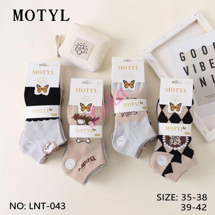 Women's low cut socks Motyl LNT-042