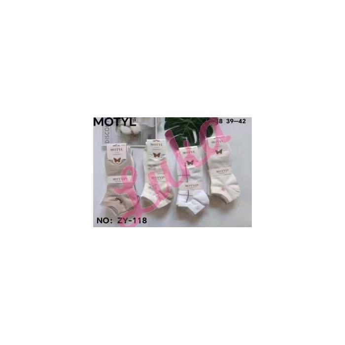 Women's low cut socks Motyl A-105