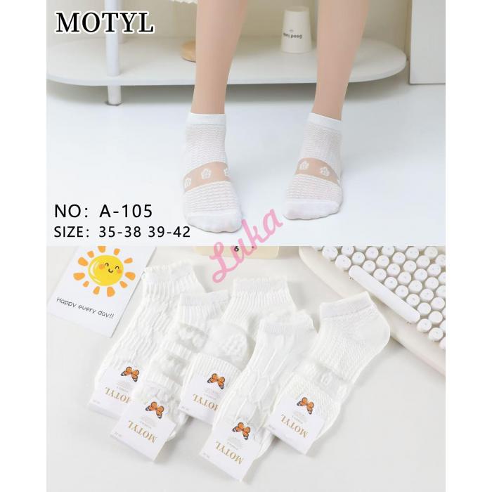 Women's low cut socks Motyl A-101