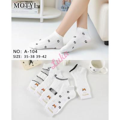 Women's low cut socks Motyl A-104