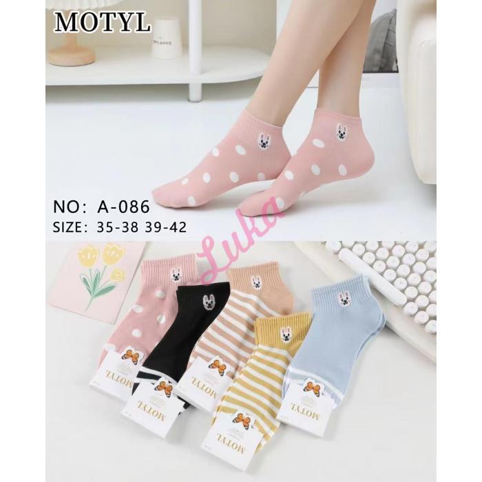Women's low cut socks Motyl A-085