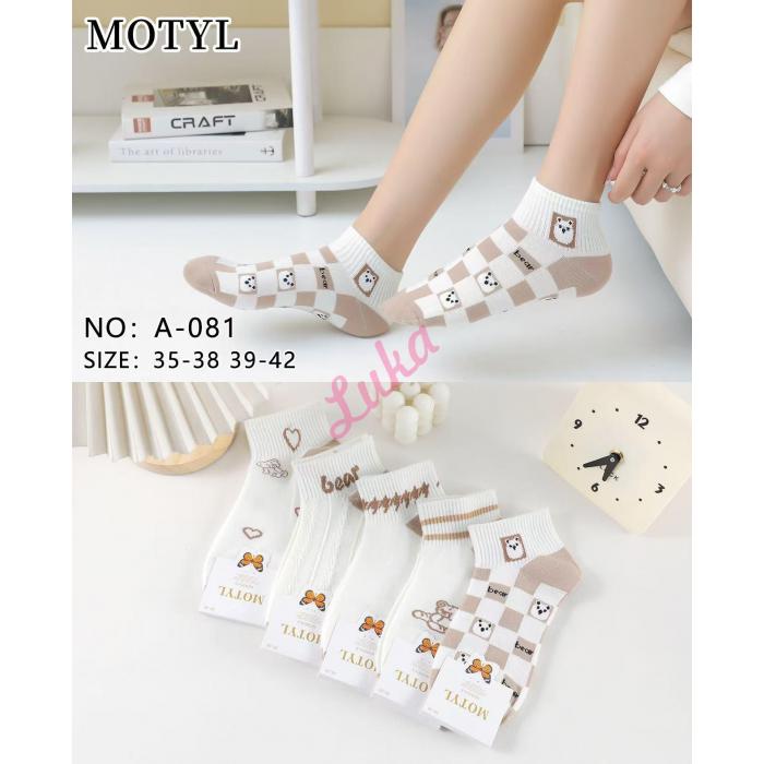 Women's low cut socks Motyl A-080