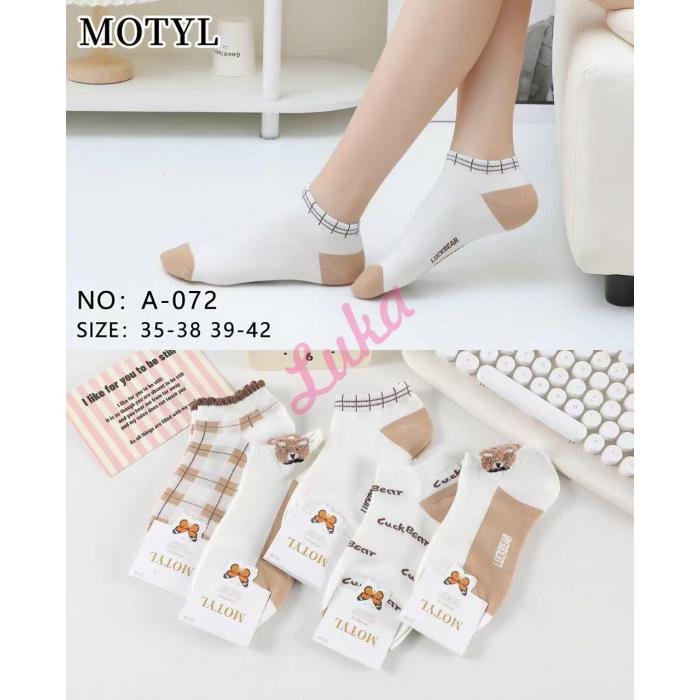 Women's low cut socks Motyl A-071