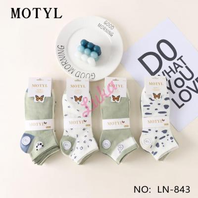 Women's low cut socks Motyl LN-843