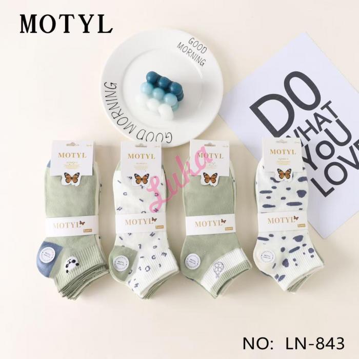 Women's low cut socks Motyl LN-840
