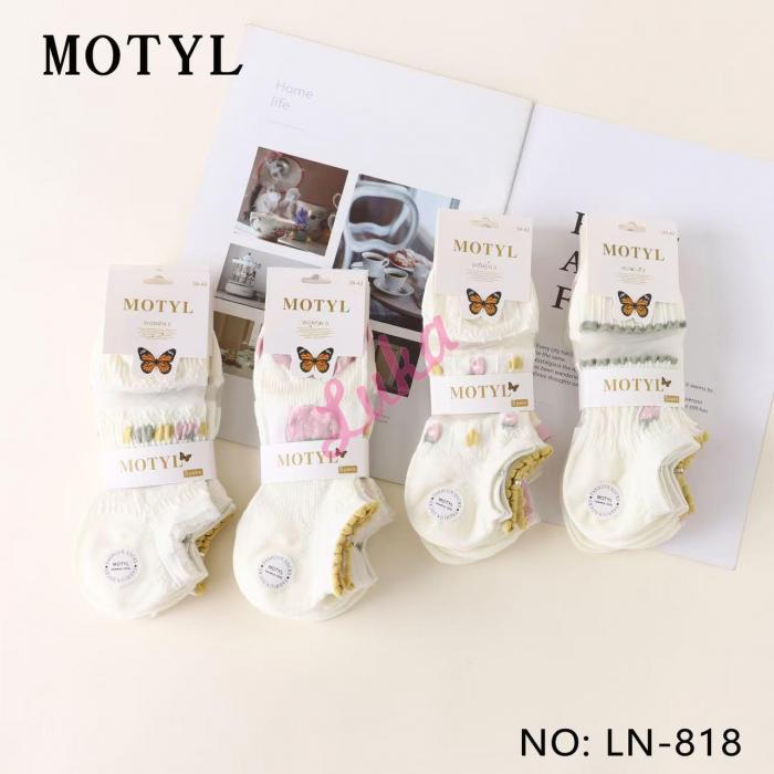 Women's low cut socks Motyl LN-817