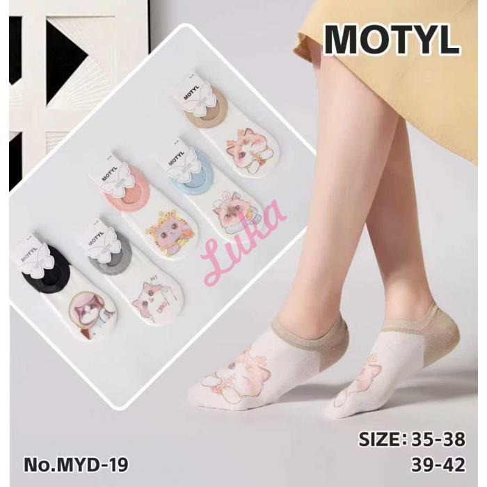 Women's low cut socks Motyl SP-026