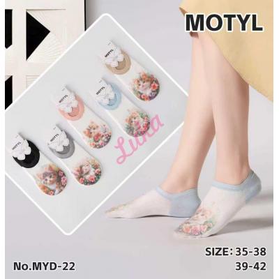 Women's low cut socks Motyl MYD-22