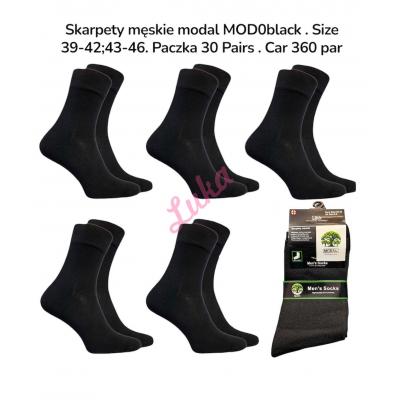 Skarpety męskie D&A MOD0Czarne Modal