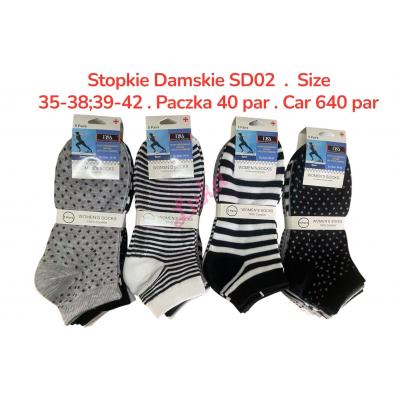 Stopki damskie bambusowe Silver SDL-10