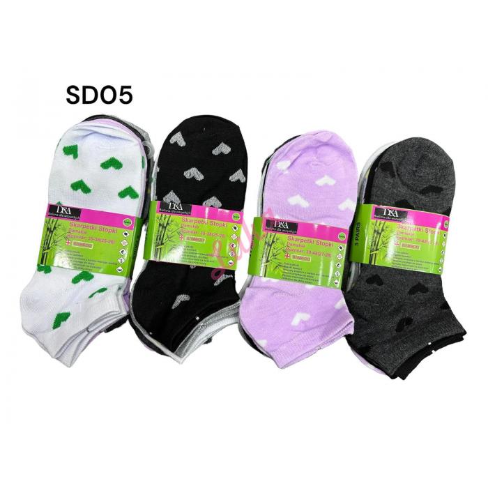 Women's bamboo Low Cut Socks Silver SDL-10