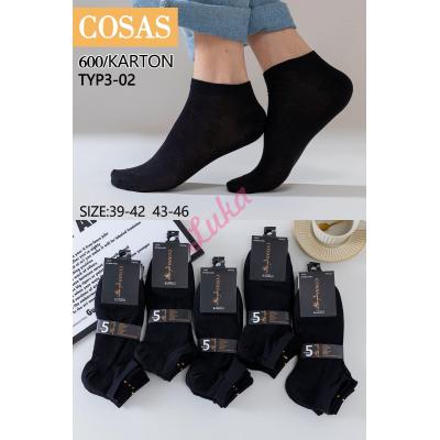 Men's bamboo low cut socks Cosas TYP3-01