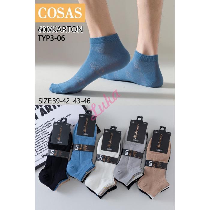 Men's bamboo low cut socks Cosas TYP3-05