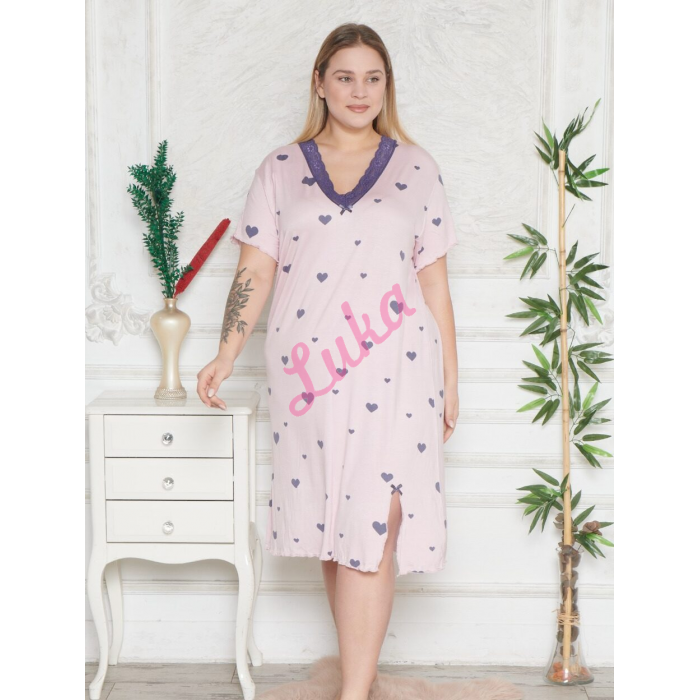 Koszula nocna turecka Morella wiskoza PR-22025 5-7XL