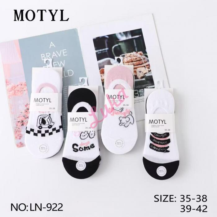 Women's low cut socks Motyl LN-921