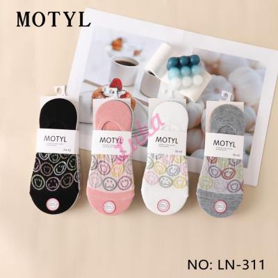 Women's low cut socks Motyl LN-311