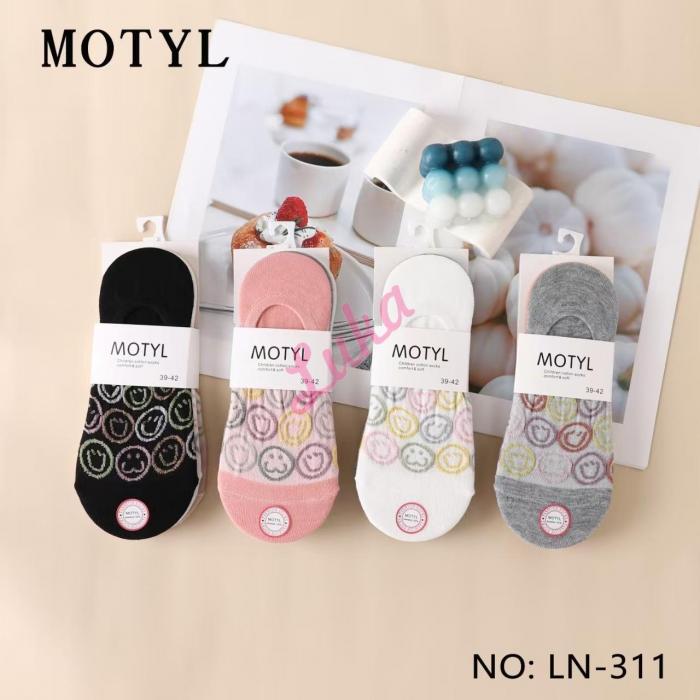 Women's low cut socks Motyl LN-926