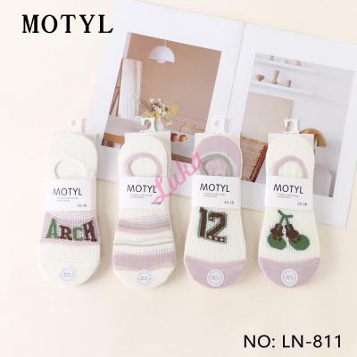 Women's low cut socks Motyl LN-811