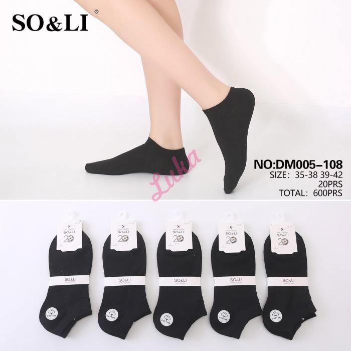 Women's low cut socks So&Li DM005-106
