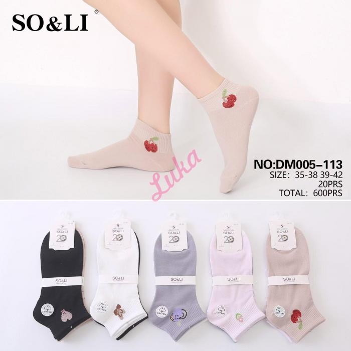 Women's low cut socks So&Li DM005-110