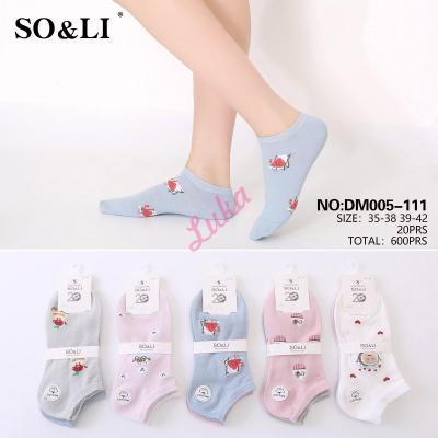 Women's low cut socks So&Li DM005-111