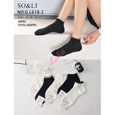 Women's low cut socks So&Li GL618-2