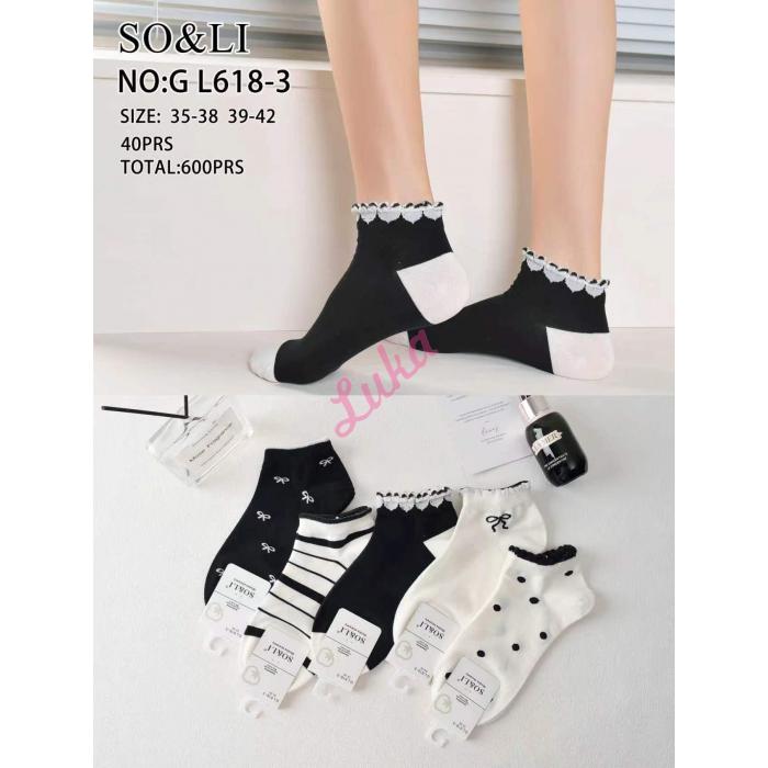 Women's low cut socks So&Li GL618-2
