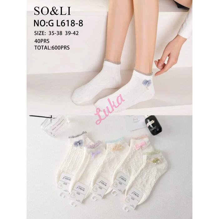 Women's low cut socks So&Li GL618-7
