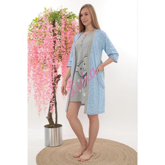 Women's turkish nightgown TYR-700 Set