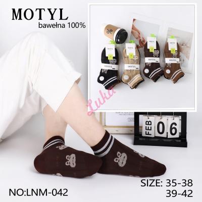 Women's low cut socks Motyl LNM-042