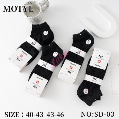 Stopki męskie bambusowe Motyl SD-03